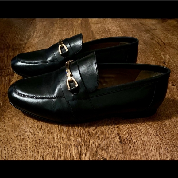 ASOS wide fit black leather loafers - Picture 2 of 4